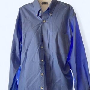 Kenneth Cole Blue button down long sleeve shirt #blueshirt M